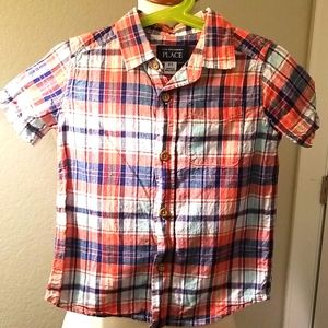 Carters short sleeve button down shirt